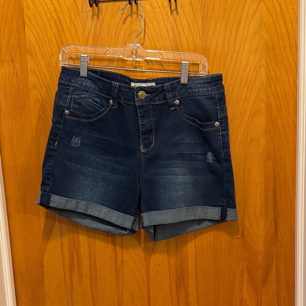 Royalty For Me Dark Indigo Jean Shorts